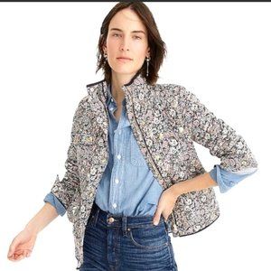J Crew x Liberty London quilted jacket